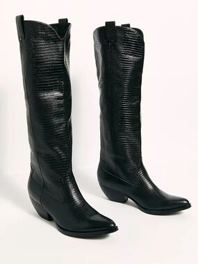 Jeffrey Campbell Finn Tall Western Boots - 6